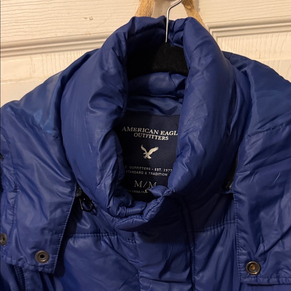 American Eagle Outfitters Royal Blue Quilted Puffer Jacket - Picture 1 of 10